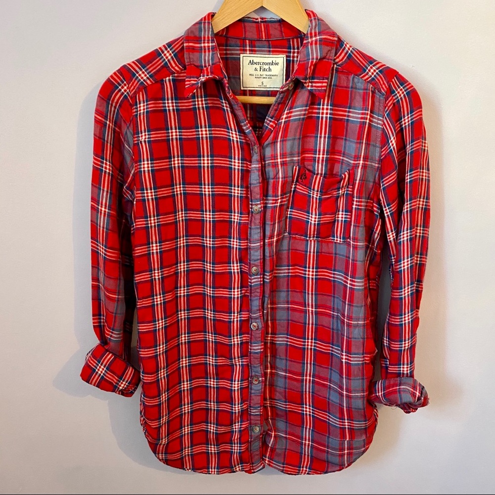 ABERCROMBIE & FITCH plaid button up